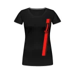 Frauen T-Shirt Frontprint rot