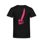Kinder T-Shirt Dart Rückendruck pink