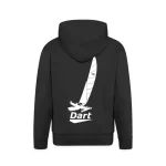 Männer Kapuzenjacke Dart Rückendruck weiß