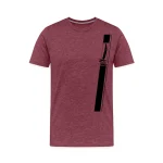 Männer T-Shirt Frontprint schwarz