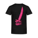 Teenager T-Shirt Dart Rückendruck pink