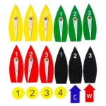 Magnetisch haftendes Bootset -groß- 18 Stück
