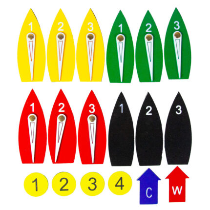 Magnetisch haftendes Bootset -groß- 18 Stück